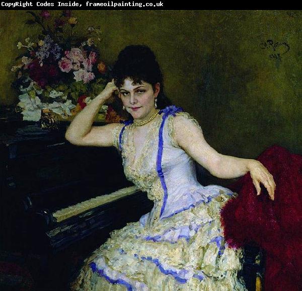 Ilya Yefimovich Repin Portrait of pianist and professor of Saint-Petersburg Conservatory Sophie Menter.
